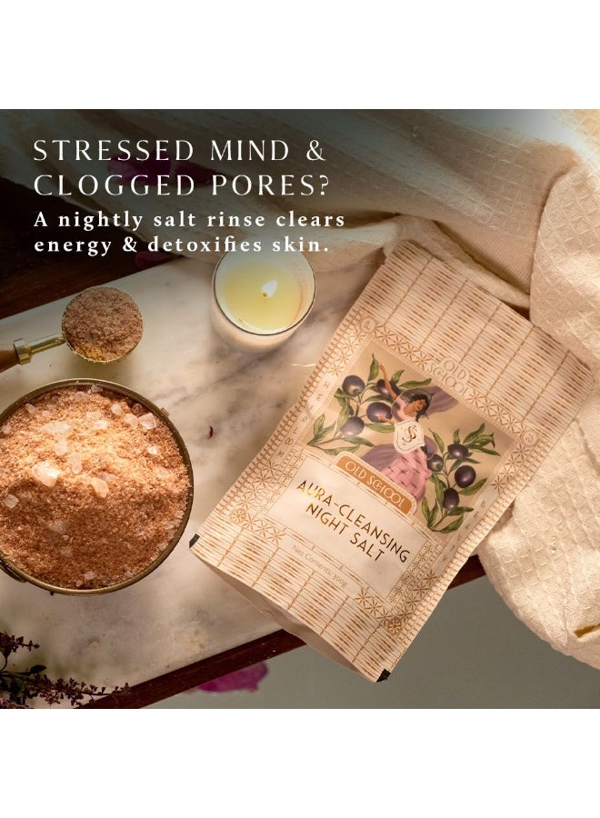 Old School Rituals Aura-Cleansing Night Bath Salt | Relaxes Body & Mind After a Tiring Day | Promotes Restful Sleep | Reduces Aches & Pains | 300 g | Cleanses Aura & Negative Energy | Himalayan Salt | Unique Essential Oils Blend | Fragrance that Induces Instant Relaxation - Image 4